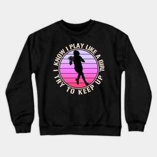 Basketball Girl Crewneck Sweatshirt